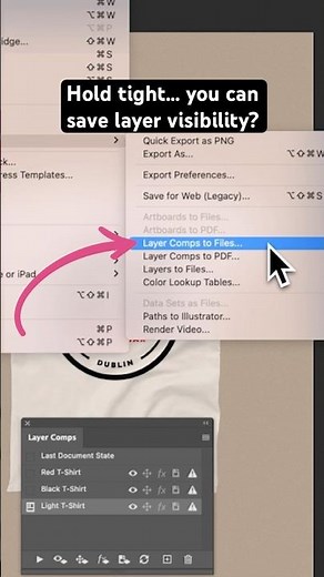 👁️ Working with layer comps