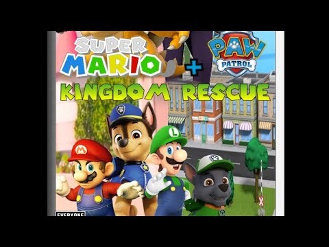 Super mario + Paw patrol kingdom rescue splash screen intro video