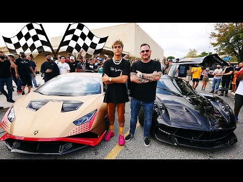 Drag Race! Lamborghini Huracan STO vs Pagani Huayra