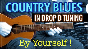 Country blues in Drop D - Play by yourself - EP416