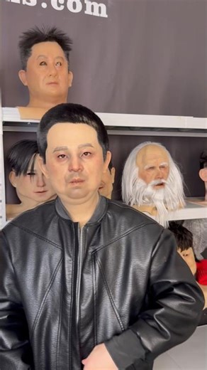 Silicone realistic human face mask production #funny #edms #duet #fauxfilter #dance #funnyfacemask