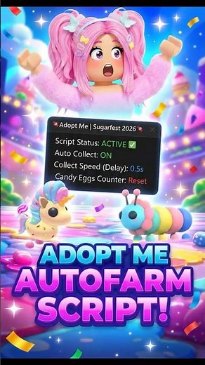 ROBLOX ADOPT ME CANDY AUTO FARM SCRIPT #roblox #adoptmescript #adoptme #scriptadoptme #adoptmeroblox