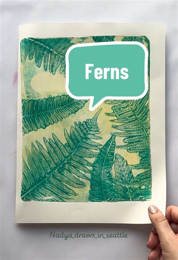 Exploring the Gel Printing Process with Ferns