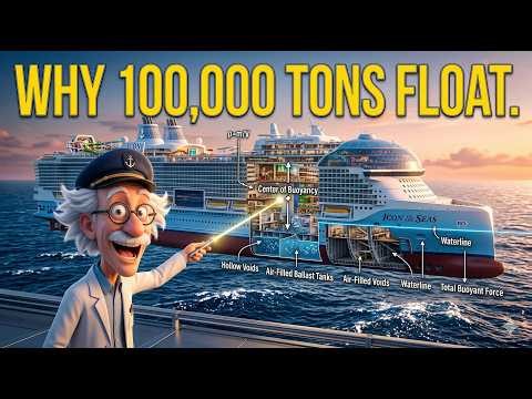 🚢 How Do Ships Float? The Science of Buoyancy Explained | Archimedes’ Secret #detailedexplanation
