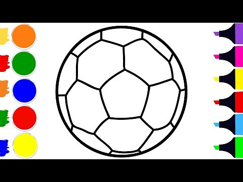 How to Draw a Colorful Soccer Ball | Easy Step by Step Tutorial