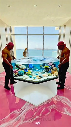 THIS FLOOR IS JUST CRAZY 😱 Luxury Marble Ocean Aquarium Epoxy Floor