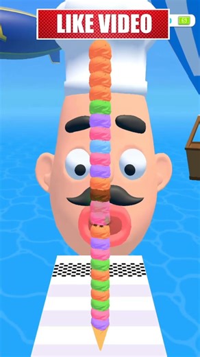 Stacky Ice Cream Runner Level 6 Gameplay Walkthrough Android #Shorts
