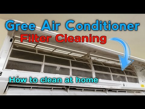 Gree Air Conditioner Filer Cleaning | How To Clean Air Conditioner Filter | Ac Filter Clean At Home