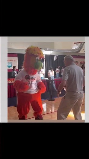 Pat Riley showing off his dance moves