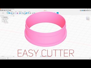 How to create an easy cutter for polymer clay in autodesk fusion 360