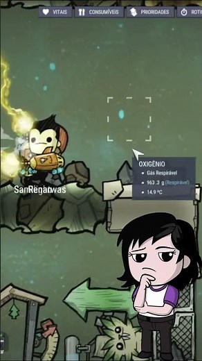 Eles quase ficaram sem ar... 😳 | Oxygen Not Included PT-BR #shorts