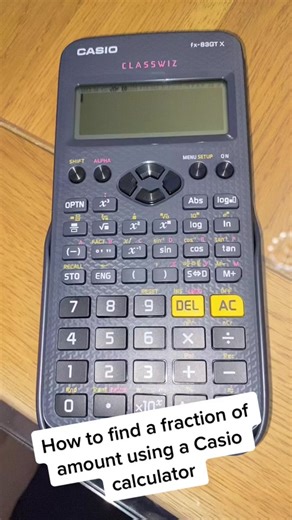 Calculating Fractions of an Amount with a Casio Classwiz Calculator