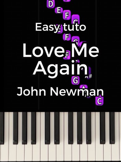 Easy Tuto - Love Me Again (John Newman) #piano #pianolesson #tutorials #pianotuto @skoove_music #collaborationcommerciale