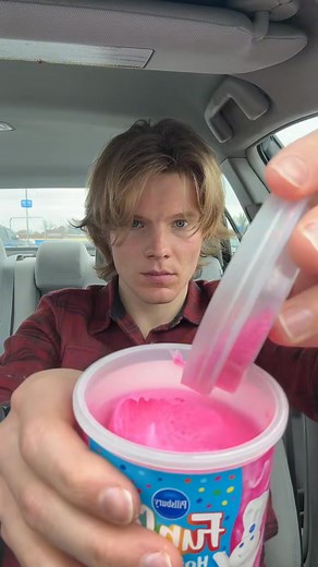 Eating Funfetti Pink Icing #pink #icing-000 #fyp #foru | Barbara Ratke