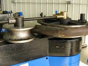 Ercolina TB100 Tube Bender_Bending 2-1/2" Sch. 80 A106 Steel Pipe with 2" Pipe Inside