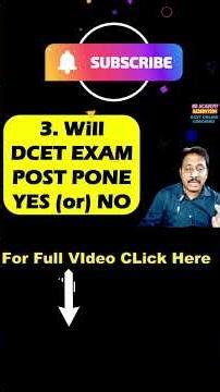 DCET 2026 EXAM will not POSTPONE |KEA UPDATE #dcet #dcet2026 #dcetupdates #ndacademy #kea