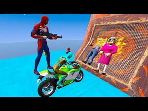 Scary Teacher 3d -Spideman vs Scary Teacher with Francis Fire Episode Jump/Fails - Game Animation
