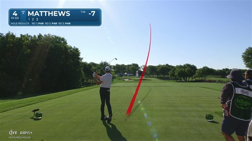 Brandon Matthews sinks a 30-foot birdie putt on No. 4 at THE CJ CUP