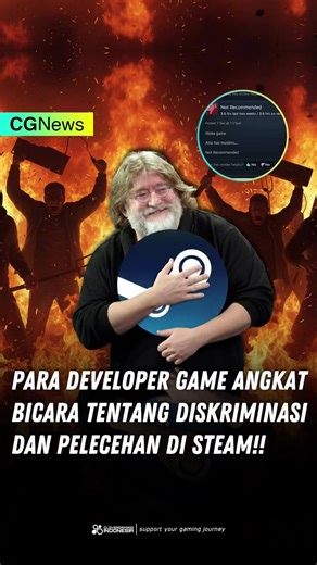 Para Developer game angkat bicara tentang diskriminasi dan pelecehan di Steam! -- #Steam #GameDeveloper #Valve #Gaben #cgnews
