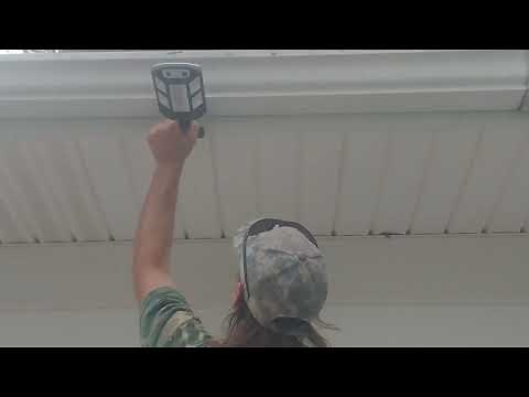 Temu Solar Induction Wall Lamp Street Light Install Review