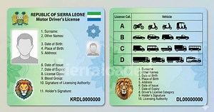 SLRSA Publishes Official Driver’s License Fees, Warns Sierra Leoneans Against Any Extra Payment