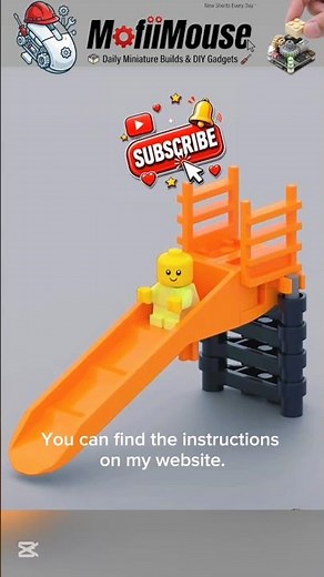 This Lego Slide Build Takes Less Than 2 Minutes! ⏱️ #shorts #bobthebuilder #lego