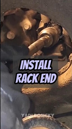 Install Rack end #steering #steeringsystem #racksteer #maintenance #automobile #mechanic #replacing