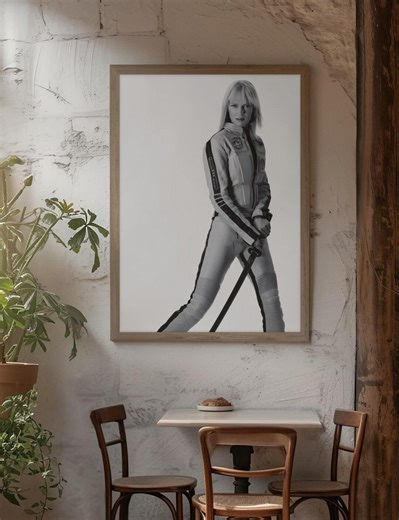 Uma Thurman Kill Bill Poster | the Bride Samurai Wall Art | Quentin Tarantino Movie Print | Iconic Film Character Decor | Digital Download - Etsy