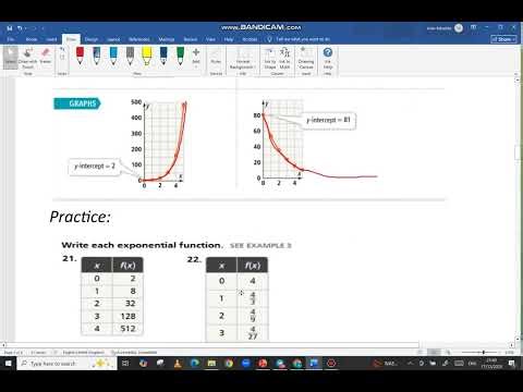 Envision Algebra 1: {Translations of Exponential functions}