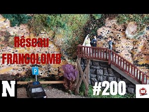 #200 maquette train électrique miniature modelisme ferroviaire conception réseau echelle N diorama