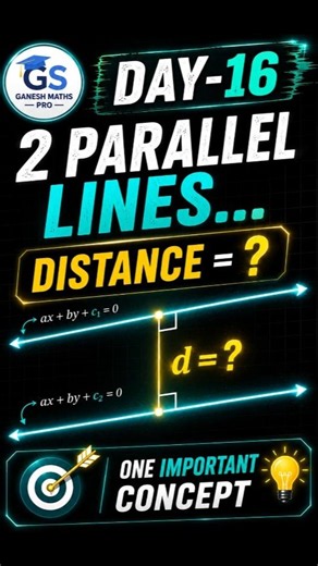 🤯 2 Parallel Lines Ka Distance Kaise Nikale? | SSC Maths #shortsfeed #maths#railway