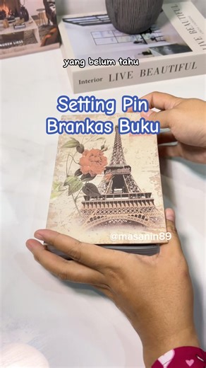 Setting PIN or Password for Book Safe #booksafe #minisafe