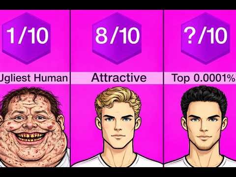 “Attractiveness Levels Ranked… You Won’t Believe #10! 😳”