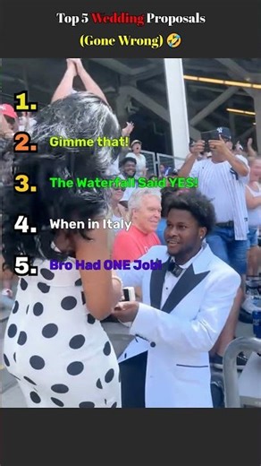 Top 5 Worst Proposal Fails Ever 💀