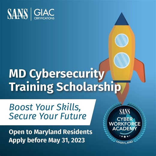  A career in #Cybersecurity can be yours in 2024. The first step? Apply to Cyber Workforce Academy Maryland 2023. ✅ Share with a friend or colleague or apply by May 31: https://www.sans.org/u/1oz1 #CyberWorkforce #CareerTraining #CertifyGIAC | SANS Institute | Facebook