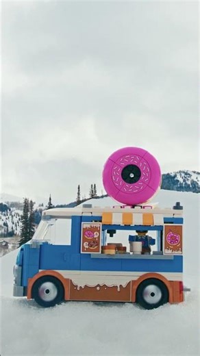 Snowboarding Giant LEGO Builds?! @CaseyWillax #lego #snowboarding #challenge