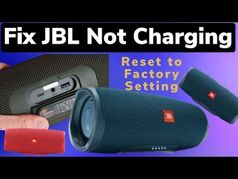 How to Fix NOT CHARGING JBL SPEAKER AND RESET TO FACTORY SETTINGS I Yes it works