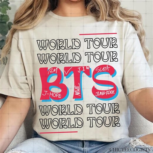 BTS World Tour Retro SVG PNG, Kpop Army Design (digital Download) - Etsy Australia