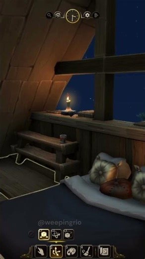 Cozy stargazing bedroom | WoW Housing #wowhousing #warcraft #worldofwarcraft