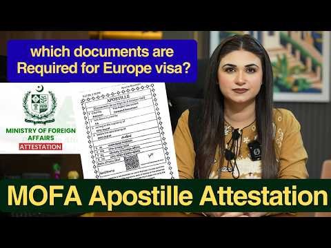 Complete Guide to Document Apostille for Pakistani | Document Legalization for Europe Study VISA