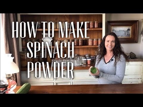 HOW TO MAKE SPINACH POWDER AT HOME - Dehydrate Spinach