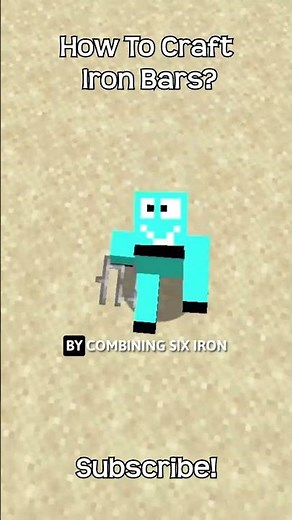 How To Craft Iron Bars In Minecraft?!