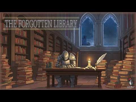 The Knight’s Forgotten Library 🛡️📜 | Rain Ambience for Study, Sleep & Meditation
