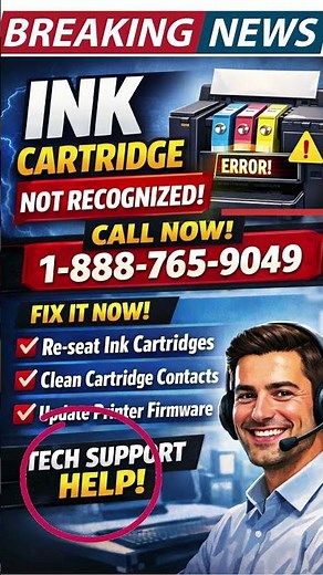 Ink Cartridge Error Solution | Printer Not Detecting Ink Cartridge