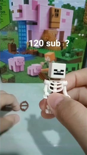 Lắp skeleton trong minecraft bằng lego #minecraft #lego #toys #thenight #skeleton #short #tutorial