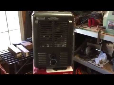 Utilitech 1500 1300 utility heater fan forced. Space heater review by Mr Tims. From Lowes