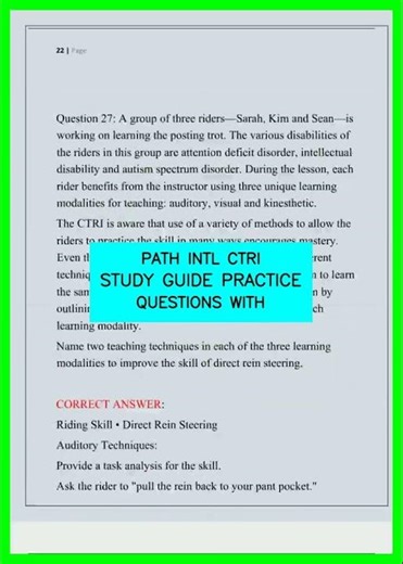 PATH INTL CTRI STUDY GUIDE PRACTICE QUESTIONS WITH video