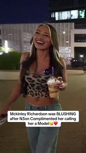 Mckinley Richardson Blushes at N3on’s Compliment