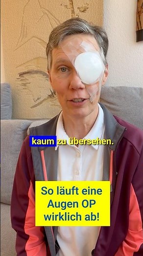 👁️ Warum musste ich das andere Auge während der Op öffnen? #Augenarzt #GrauerStar #Sehkraft