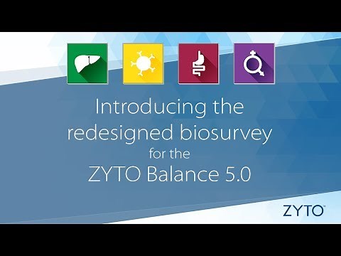 New ZYTO Balance Biosurvey and Reports!